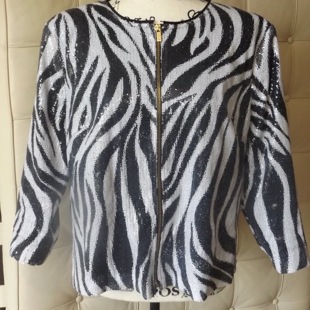 PRICE SLASH!!! Animal Print Sequin Jacket